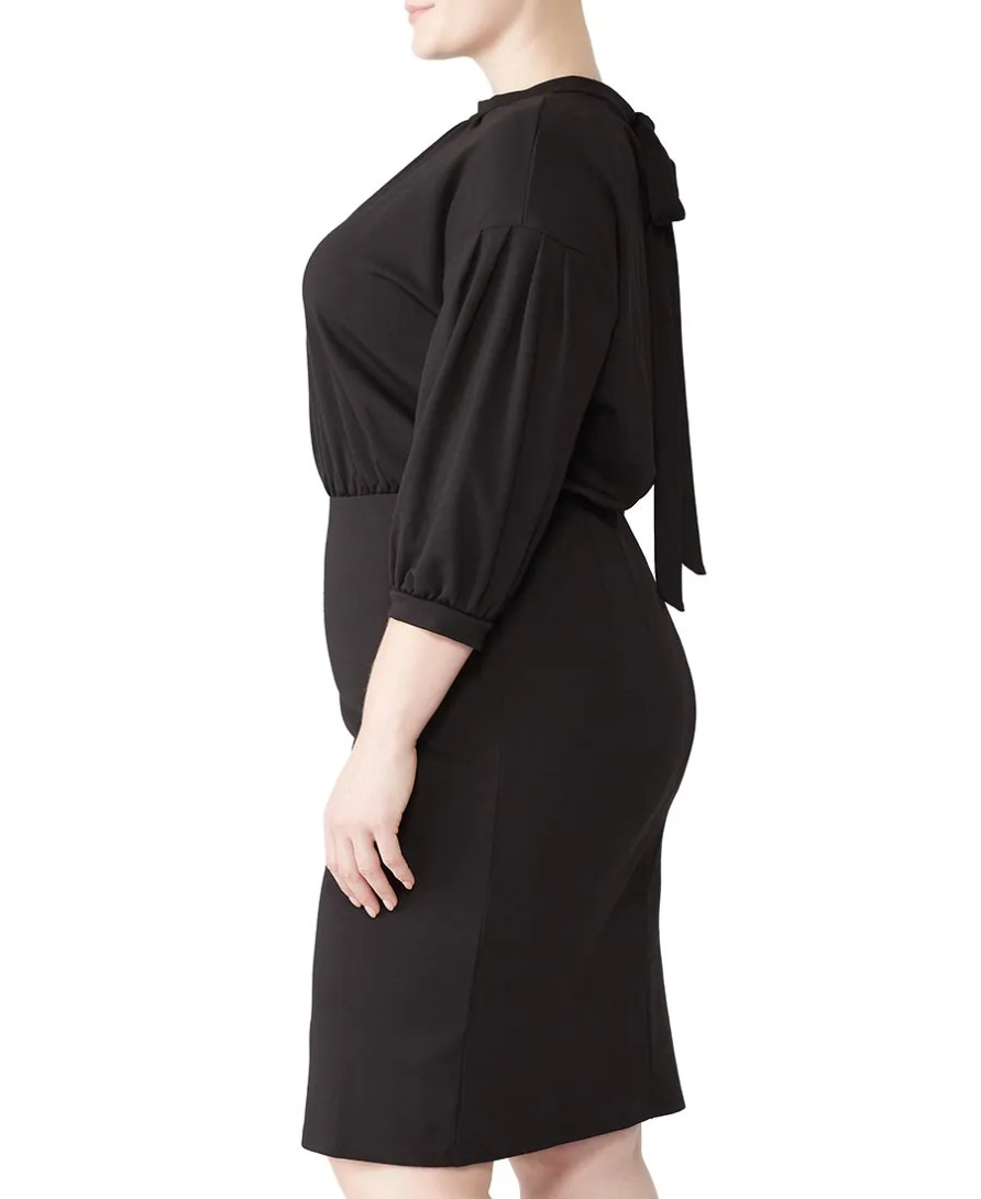 Eloquii Black Sheath Dress Size 14 Work Professional Designer $100